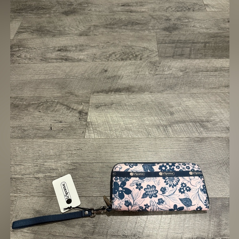 Lesportsac Floral Wallet with Strap NWT